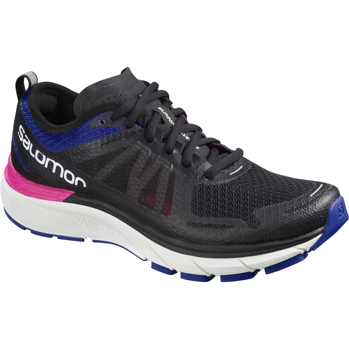 SALOMON SONIC RA MAX W Philippines - Women's Running Shoes - Black White | 712980-JUR